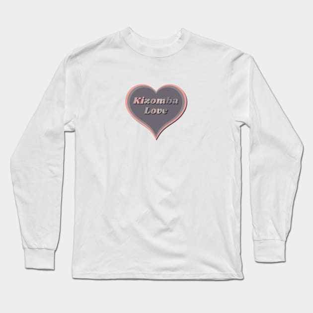 Kizomba dance Love Heart Long Sleeve T-Shirt by Bailamor